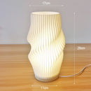 Axyaa Pleated Cream 3D Desk Lamp Bedside Bedroom Study Coffee Shop Atmosphere