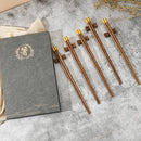 Axyaa Natural Wood Chopsticks Set - High Quality Sushi Tableware Gift Box