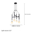 Axyaa Wooden Magic Bean LED Pendant Chandelier for Home Decor