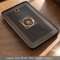 Axyaa Bamboo Tea Tray with Drainage, Modern Design, Small Size for Home and Hotel