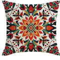 Colorful Floral Pattern Pillow Covers by Axyaa - Ideal for Sofa, Bedroom, Car