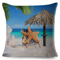 Axyaa Starfish Print Linen Pillowcase for Home & Car Decor