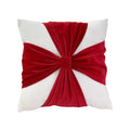 Axyaa Flannelette Bow Christmas Pillowcase 45x45 - Holiday Sofa Cushion Cover