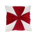 Axyaa Flannelette Bow Christmas Pillowcase 45x45 - Holiday Sofa Cushion Cover
