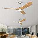 Axyaa Industrial Vintage Ceiling Fan with Remote Control - Retro Wood Blower