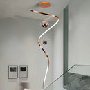 Axyaa Exquisite Hall Staircase Chandelier Ceiling Lights Indoor Lighting Fixtures