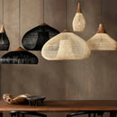 Axyaa Rattan LED Pendant Lamp | Japanese Style Kitchen Island Chandelier
