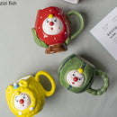 Axya Ceramic Water Cup Teacup Milk Mugs Coffee Cup Breakfast Office Juice Jug