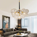 Axyaa Modern Bedroom LED Bubble Glass Pendant Light Warm Atmosphere and Eye Protection