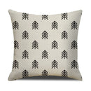 Axyaa Geometric Line Print Linen Cushion Cover - Home & Car Decor Pillowcase