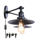 Axyaa Industrial Vintage Iron 2-Head LED Wall Lamp for Living Room and Bedside