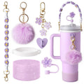 Axyaa Cup Accessories Set for Stanley Tumblers: Straws, Covers, Caps, Boot, Charm Chains