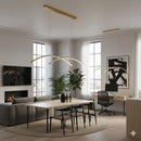 Axyaa Luxury Modern LED Chandelier Pendant Lights for Home Living Room
