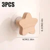 Axyaa Wooden Animal Star Moon Wall Hooks - Creative Room Decor & Key Holder