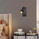 Axyaa Adjustable Angle LED Wall Lamp with Switch, Minimalist Design for Bedroom and Corridor