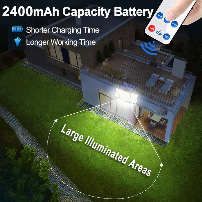 Axyaa Solar Light: Outdoor Waterproof Garden Street Light with 3 Modes.
