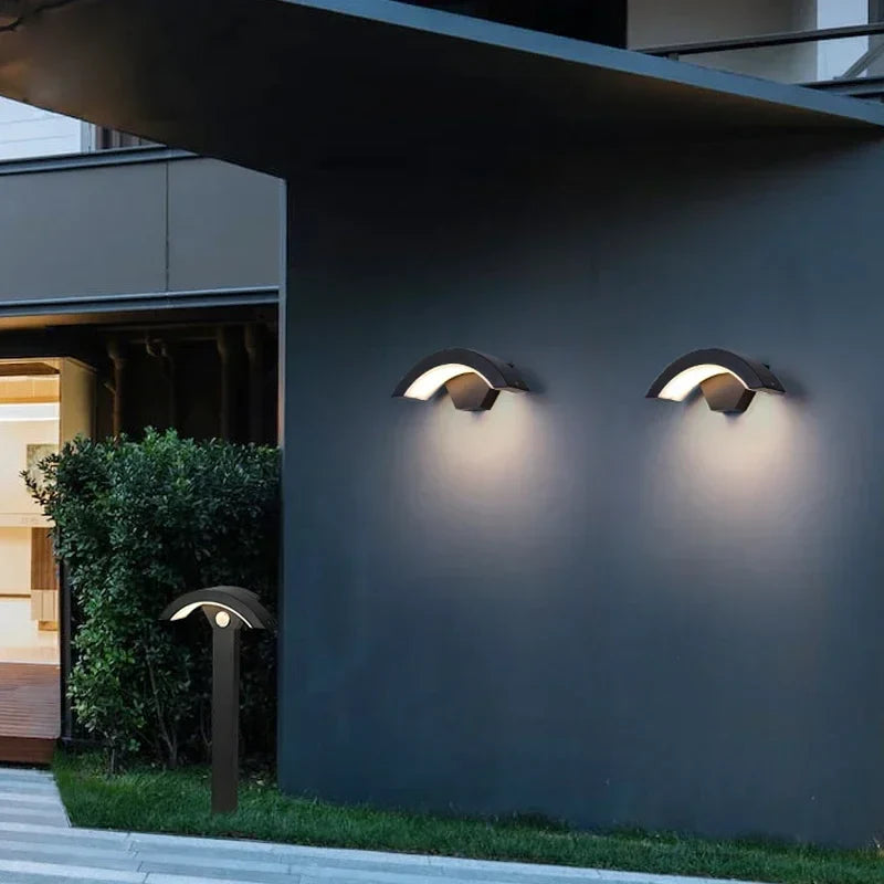 Axyaa Outdoor Waterproof LED Wall Sconce Spotlight for Porch Garden Balcony
