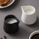 Axyaa Rock Texture Ceramic Gravy Boat Set for Restaurant Specialties & Milk Cups