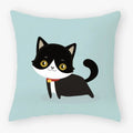 Axyaa Black Cat Pillowcase 45*45 Sofa Car Home Decor Cushion Cover