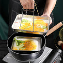 Axyaa Stainless Steel Serving Tray for Food Storage, Sausage, Noodles, Fruits - Restaurant Quality