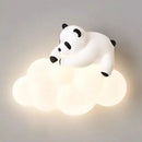 Axyaa Panda Cloud LED Wall Lamp for Kids' Bedroom
