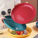 Axyaa Wheat Straw Dinner Plates Set - Eco Friendly BPA Free Biodegradable Solution