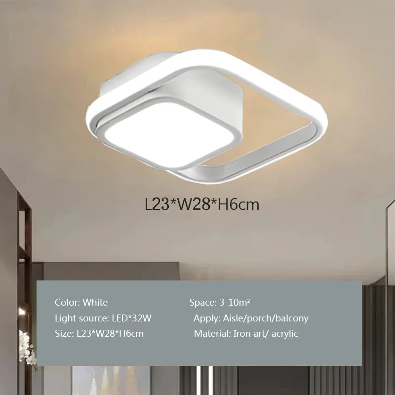 Axyaa 36W LED Ceiling Light for Bedroom, Balcony, Closet - Modern Home Indoor Lighting Fixtures
