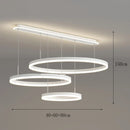 Axyaa Modern Pendant Chandelier LED Ceiling Light for Dining Room