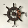 Rustic Anchor & Ship Wheel Wall Decor by Axyaa – Nautical Style Hanging Ornaments