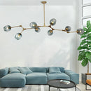 Axyaa Nordic Glass Pendant Chandelier for Living Room Bedroom Decor