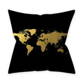 Axyaa Golden Black Pattern Decorative Cushion Cover 45*45CM for Home Sofa Car