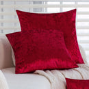 Axyaa Red Ice Velvet Pillow Cover - Modern Home Decor & Soft Cushion Cover