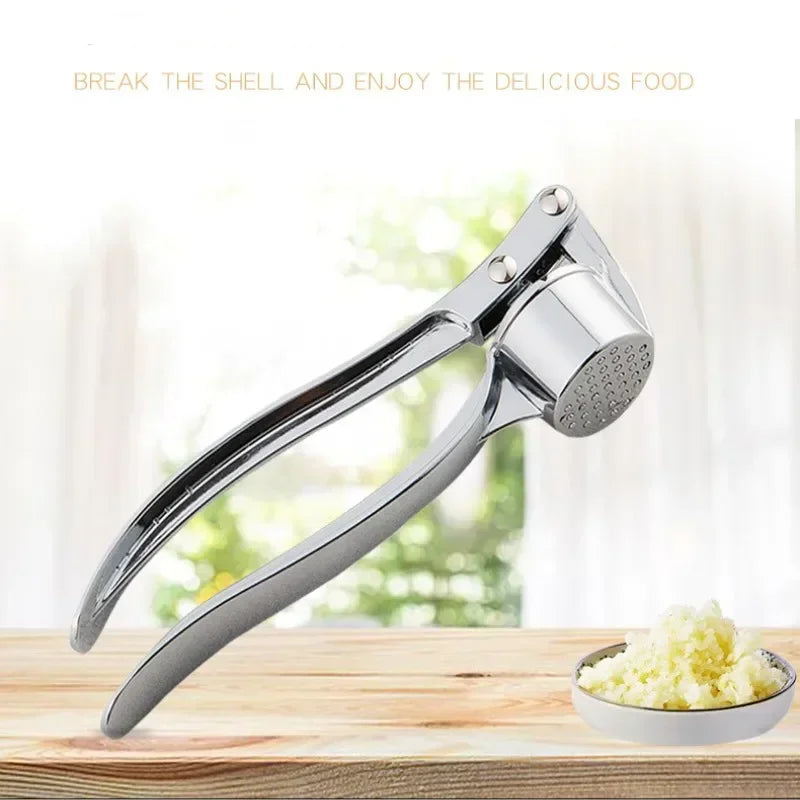Axyaa Stainless Steel Garlic Press Squeezer Mincer Tool for Kitchen
