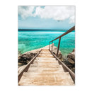 Nordic Surfing Canvas Wall Art for Living Room Decoration by Axyaa