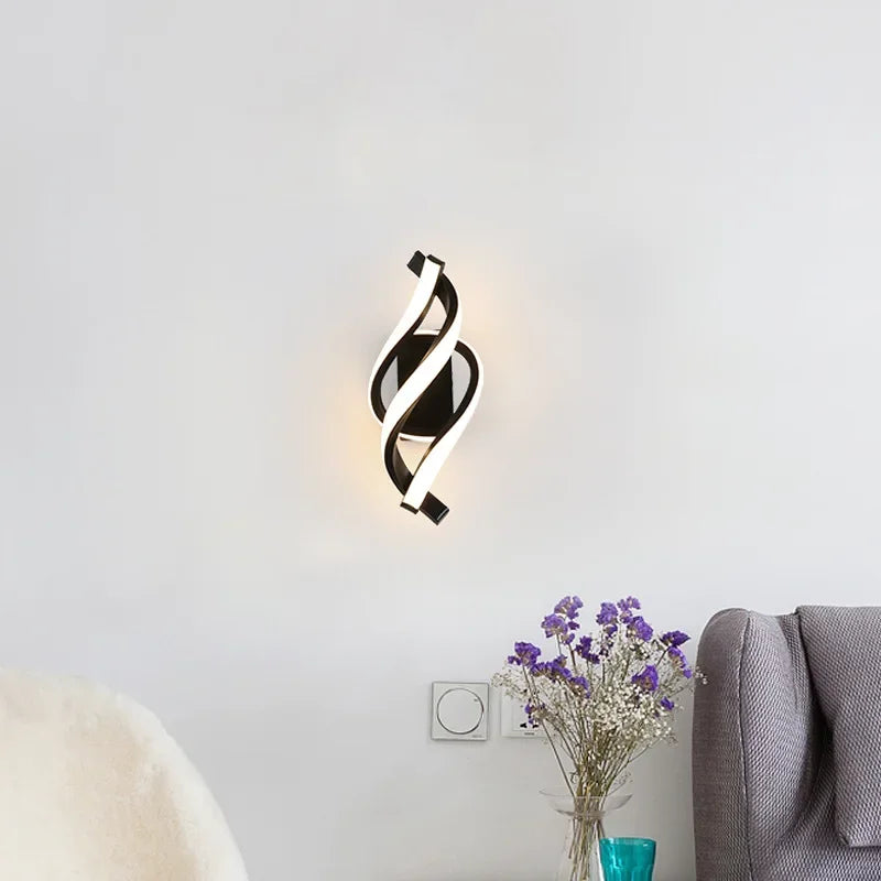Axyaa Rotating Wall Lamp: Modern Minimalist Bedroom Sconce for Nordic Living Room