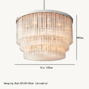 Axyaa Luxury Grand Square Chandelier Pendant Light for Living Room and Restaurant Home Decor