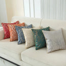 Axyaa European Jacquard Throw Pillow Cover 45X45 Polyester Elegant Home Decor