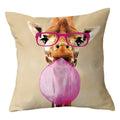 Axyaa Geometric Character Pillowcase | Sofa Home Decor Polyester Cushion