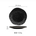 Axyaa Matte Ceramic Steak Plate Pasta Sushi Salad Molecular Cuisine Tableware