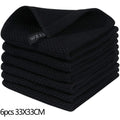 Axyaa Cotton Kitchen Towel Set - Absorbent Waffle Weave Stripe Dishcloths