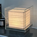 Axyaa Modern Simplicity LED Table Lamp Glass Lampshade Square Design