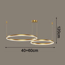 Axyaa LED Chandelier Pendant Light for Modern Dine Room, Indoor Living Room Ceiling Lamp