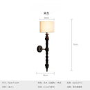 Axyaa Medieval Walnut/Black Wall Lamp LED E27 for Living Room Bedroom Corridor