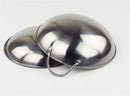 Axya Stainless Steel Mini Wok Pot with Flat Bottom, Thick and Durable Mini Chafing Dish