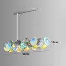 Axyaa Colorful Murano Glass Crystal Pendant Light: Modern Lighting for Living Room, Bedroom, Kitchen