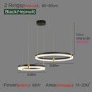 Axyaa Minimalist Circular Pendant Lights: Luxury Acrylic Lamps for Stylish Living Spaces