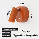 Axyaa Rechargeable LED Spot Wall Lamp with Touch Switch and Rotatable Magnetic Design