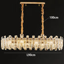 Axyaa Crystal Chandelier Pendant Light for Luxury Living Room Dining Ceiling Fixture
