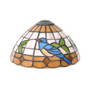 Axyaa 10 Inch Handmade Stained Glass Lampshade Replace for Table Pendant lamp