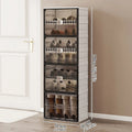 Axyaa Shoe Cabinet: Large Space-Saving Shoe Rack for Sneakers/Boots, Collapsible Organizer